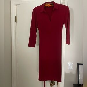Brooks Brothers medium size women’s red dress with belt